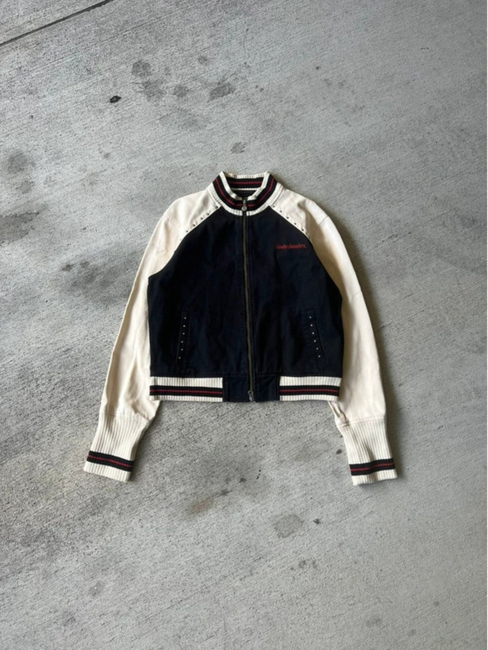 90s Cropped Harley Davidson Jacket